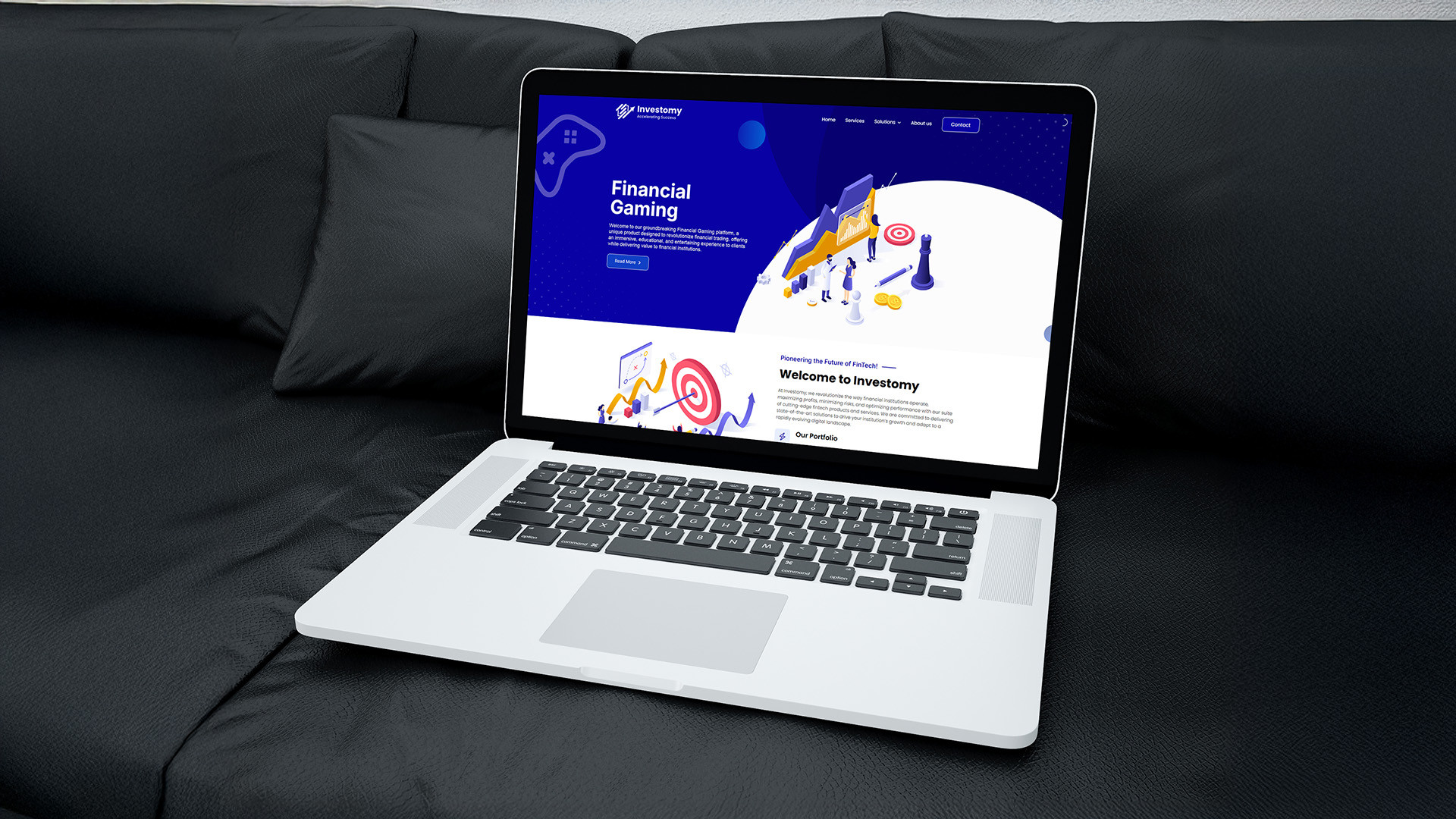 Investomy brand identity case study